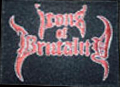 Icons Of Brutality- Patch Red Logo (65x90mm) - Click Image to Close
